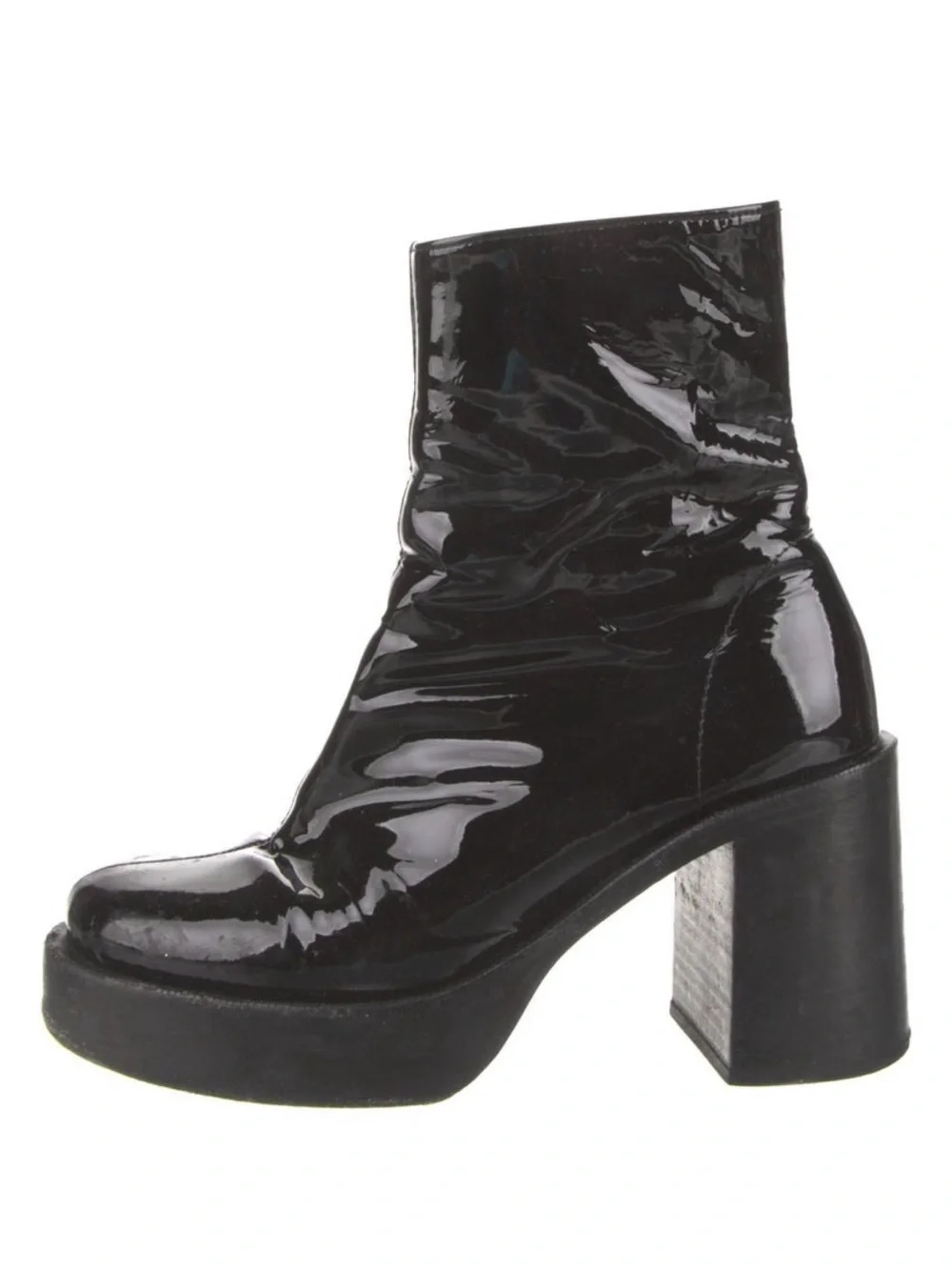 Simon Miller Black Patent leather Platform Ankle Boots